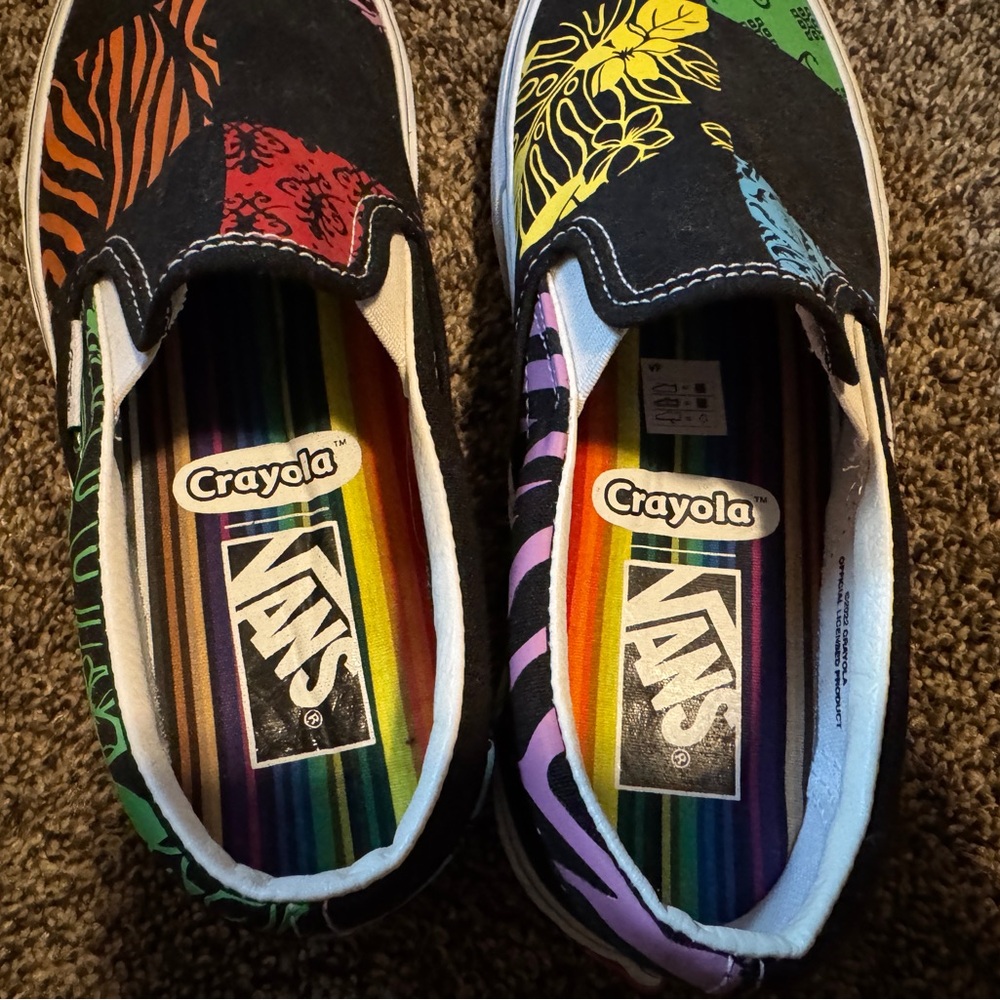 Vans Special Edition Crayola Women’s Slip-On Shoes - Multicolor - Picture 3 of 6